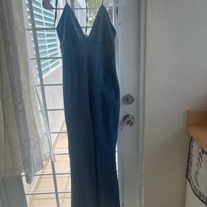 Blue Denim Jumpsuit